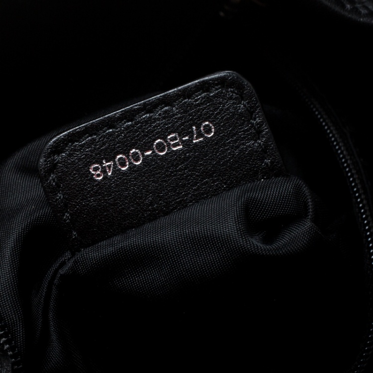 Pre Owned Dior Black Cannage Nylon Lovely Hobo