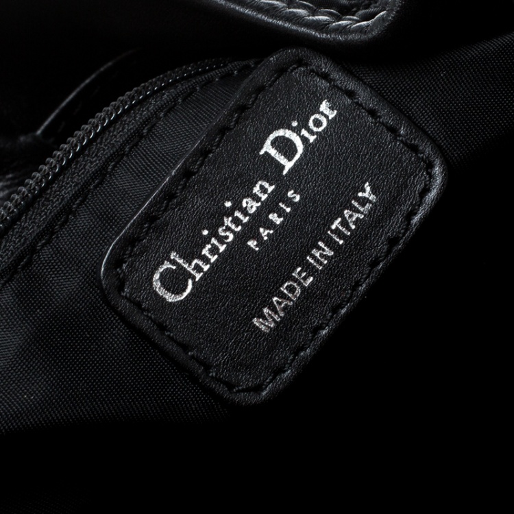 Pre Owned Dior Black Cannage Nylon Lovely Hobo