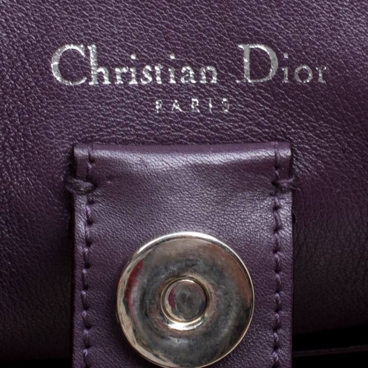 Pre Owned Dior Nude Leather Large Diorissimo Shopper Top Handle Bag