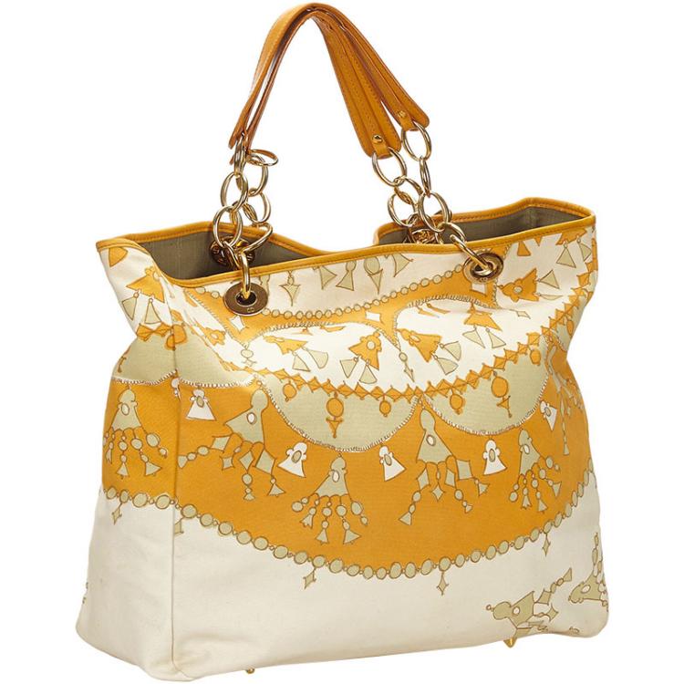 Pre Owned Dior Multicolor Printed Canvas Shopper Tote