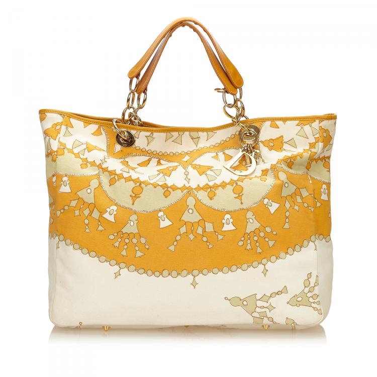 Pre Owned Dior Multicolor Printed Canvas Shopper Tote