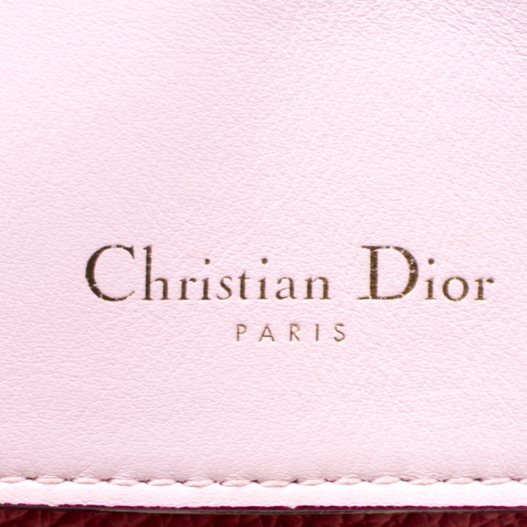 Pre Owned Dior Red Leather Small Be Dior Flap Top Handle Bag