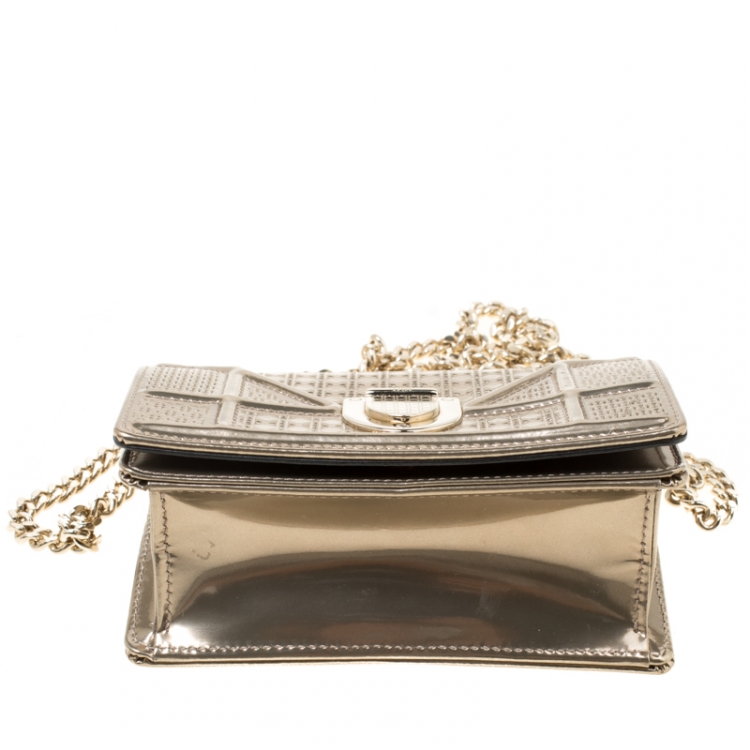 diorama gold bag