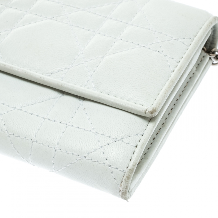 white dior clutch