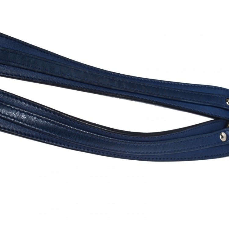 Pre Owned Dior Blue Cannage Soft Leather Large Shopper Tote