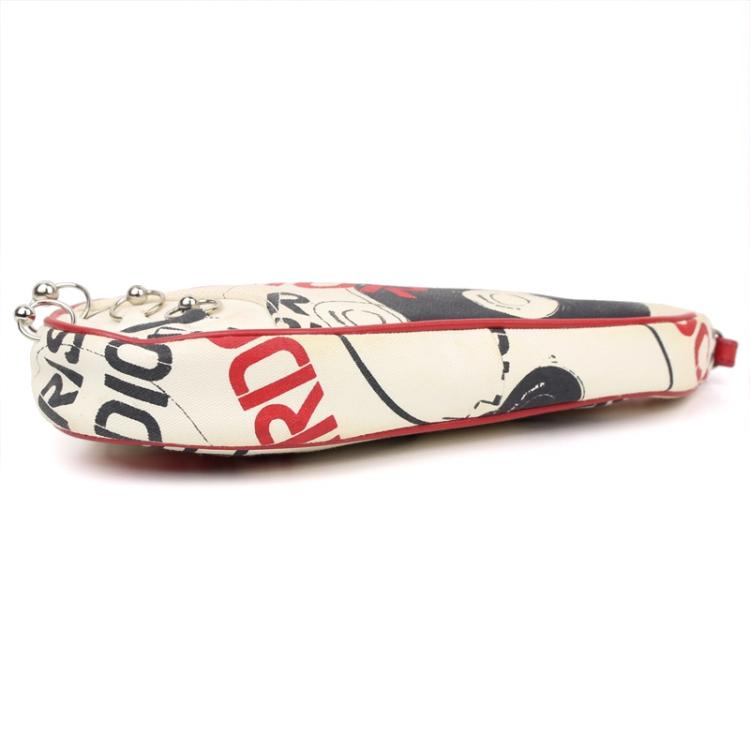 Pre Owned Dior Multicolor Printed Canvas Saddle Bag
