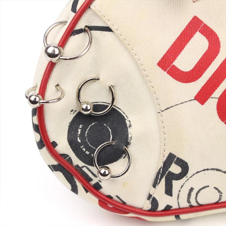 Pre Owned Dior Multicolor Printed Canvas Saddle Bag
