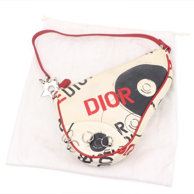 Pre Owned Dior Multicolor Printed Canvas Saddle Bag