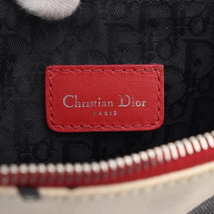 Pre Owned Dior Multicolor Printed Canvas Saddle Bag