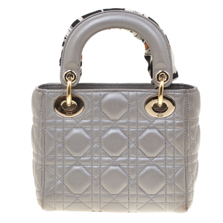 grey mini lady dior