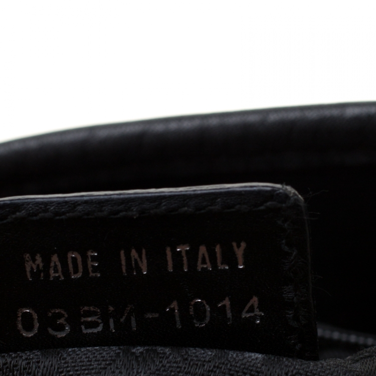 Pre Owned Dior Black Cannage Leather Shopper Tote