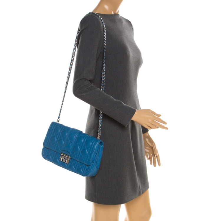 Christian Dior Blue Miss Dior Flap Medium Chain Bag – The Closet