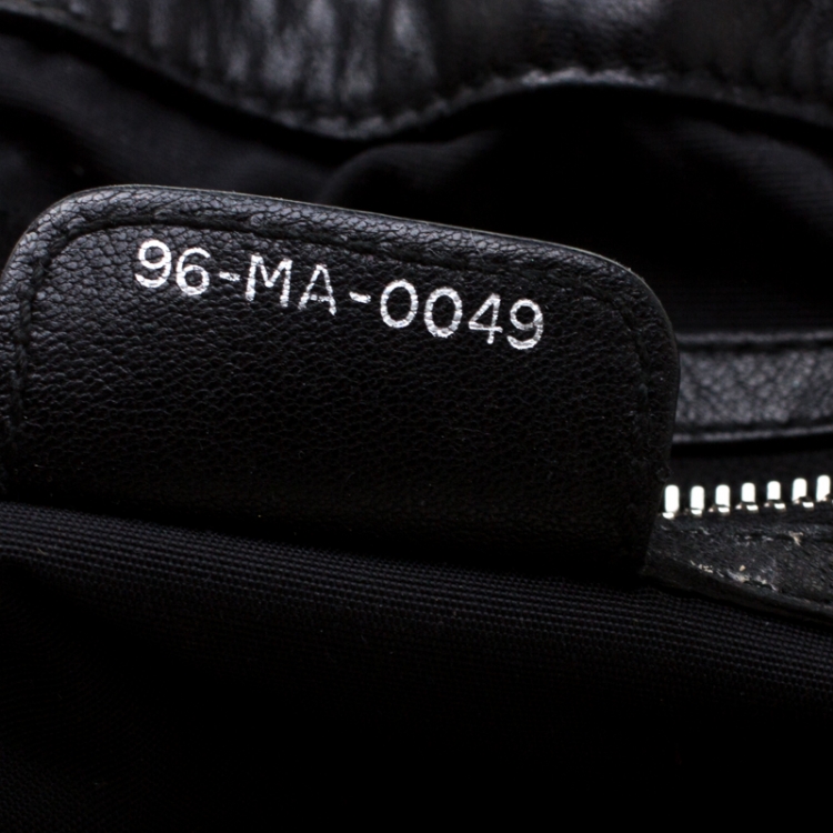 Pre Owned Dior Black Quilted Cannage Leather Le Trente Hobo