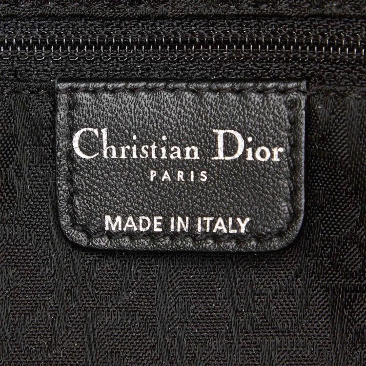 Pre Owned Dior Black PVC Cannage Everyday Bag