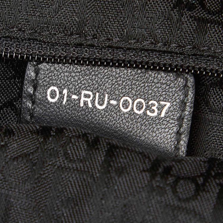 Pre Owned Dior Black PVC Cannage Everyday Bag