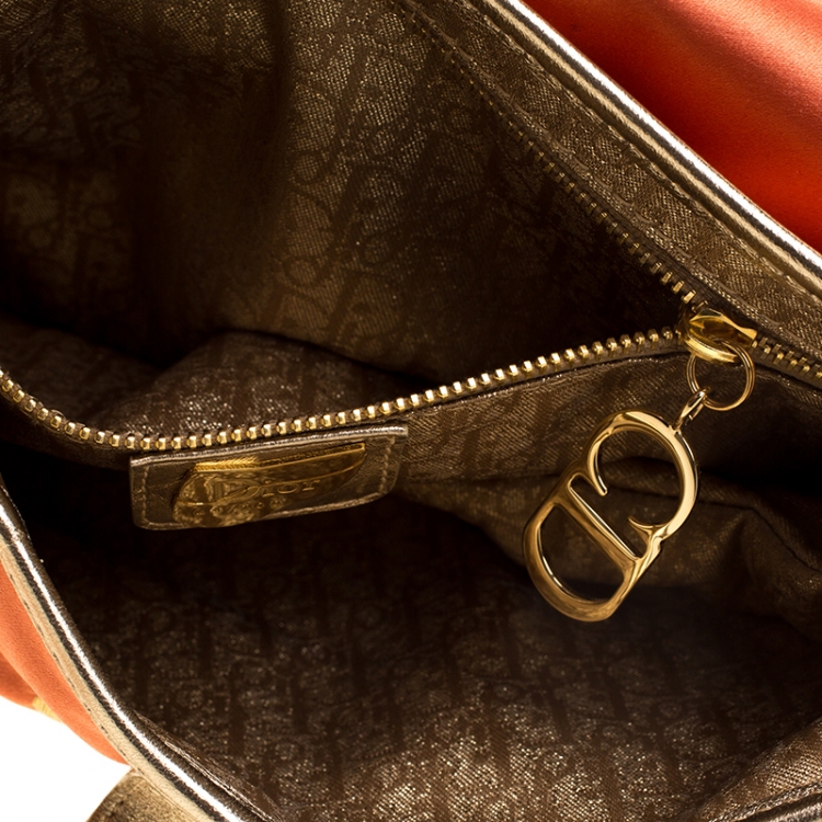 Pre Owned Dior Multicolor Satin and Fabric Limited Edition 44/100 China Dragon Galliano 10 Yr Anniversary Saddle Bag