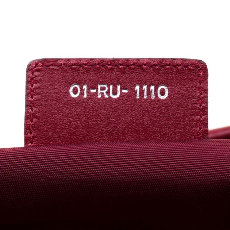 Pre Owned Dior Red Coated Canvas Medium Panarea Shopper Tote