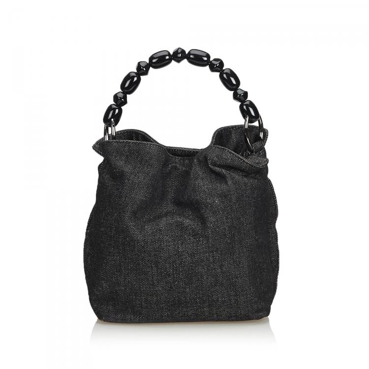 Pre Owned Christian Dior Blue Denim Malice Everyday Bag