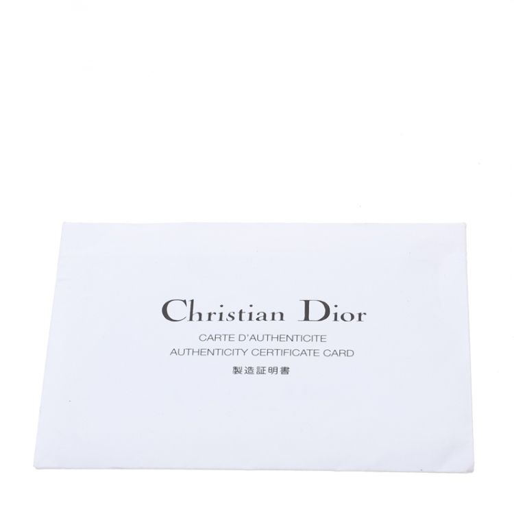 Pre Owned Dior Black Leather Large Diorissimo Shopper Tote