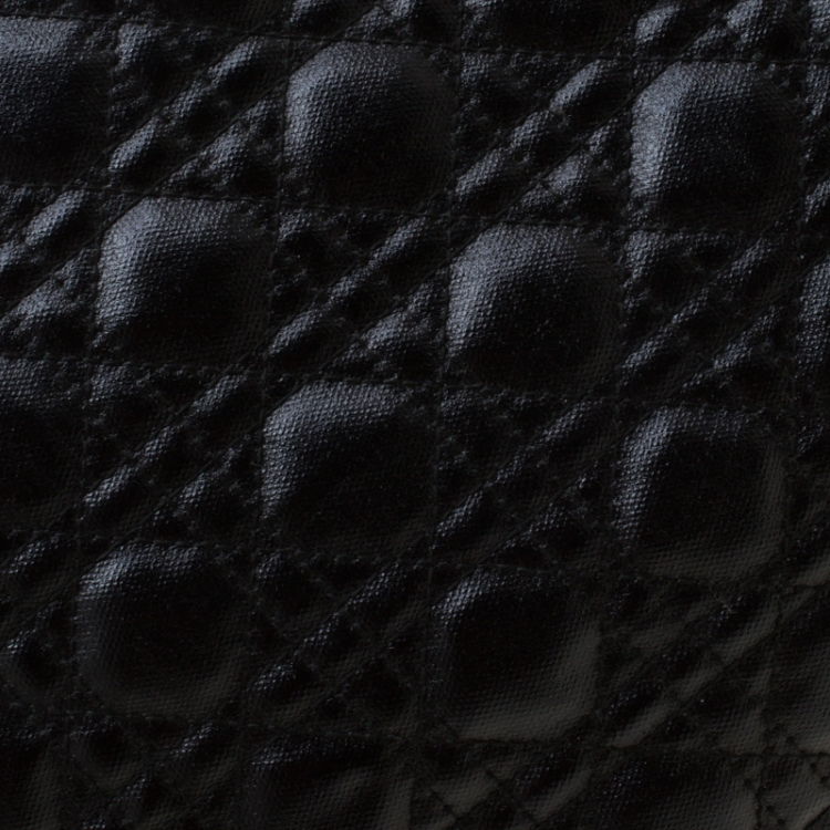 Pre Owned Dior Black Coated Canvas Medium Panarea Shopper Tote