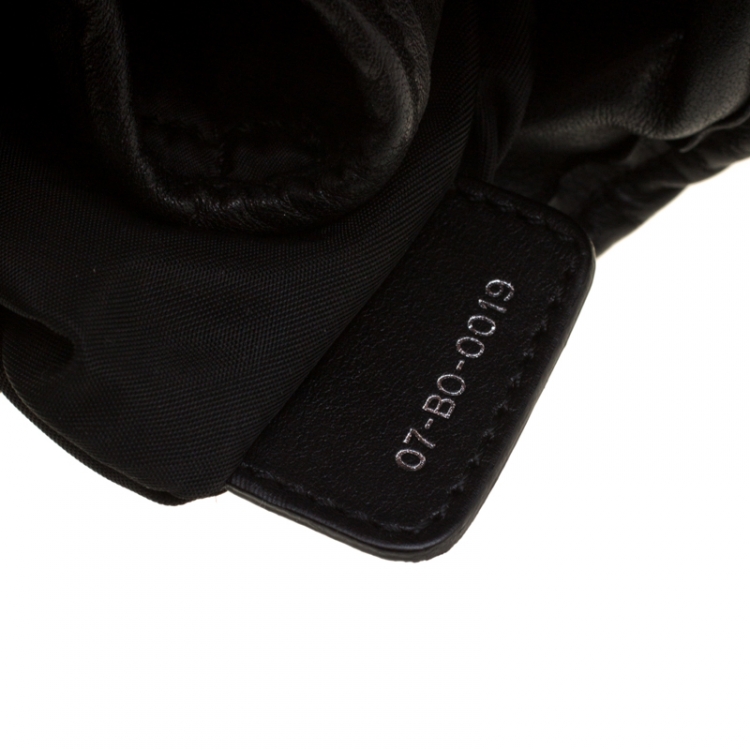 مملوكة مسبقًا Dior Black Quilted Satin and Leather Charming Lock  Hobo