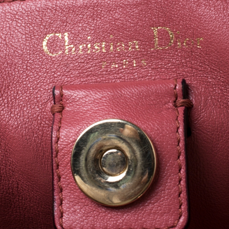 Pre Owned Dior Yellow Leather Large Diorissimo Shopper Tote