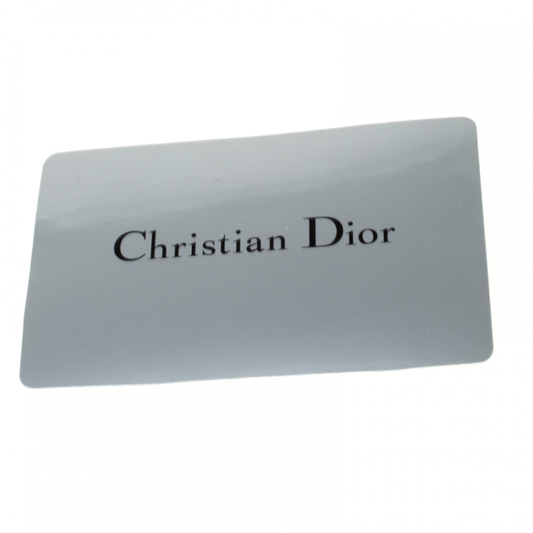 Pre Owned Dior Red Cannage Leather Lady Dior Wallet On Chain