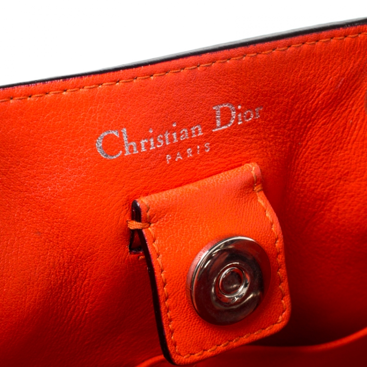 Pre Owned Dior Blue Leather Large Diorissimo Shopper Tote