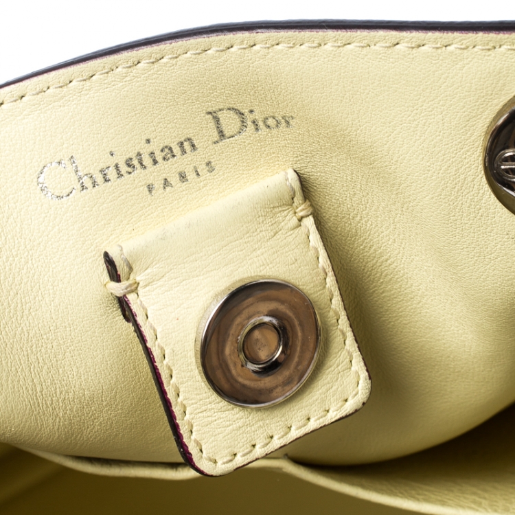 Pre Owned Dior Blue Leather Large Diorissimo Shopper Tote