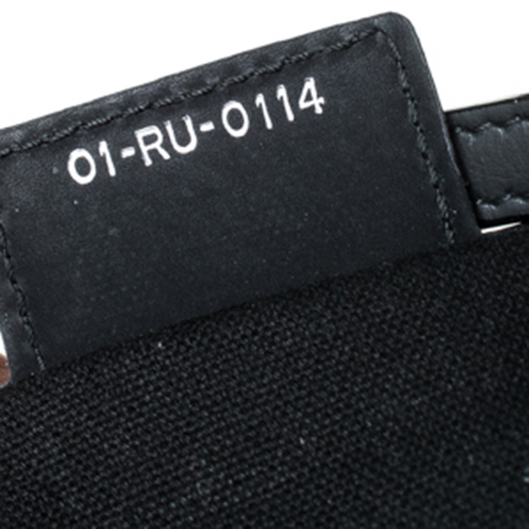 Pre Owned Dior Black Cannage Coated Canvas Medium New Panarea Shopper Tote