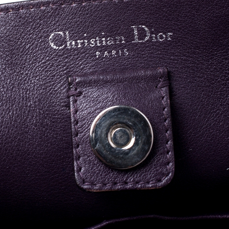 Pre Owned Dior Old Rose Leather Large Diorissimo Shopper Tote