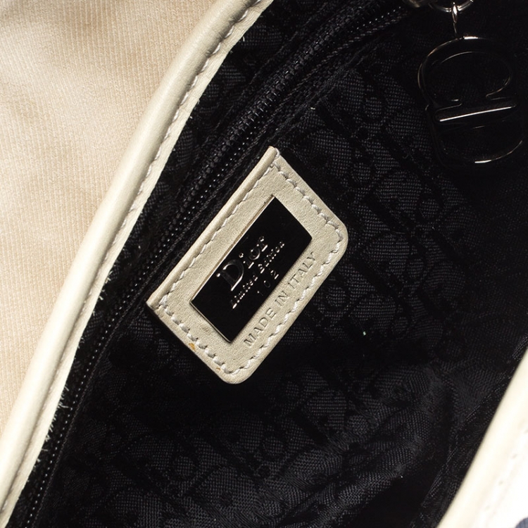 Pre Owned Dior Multicolor Printed Canvas and Leather Saddle Bag