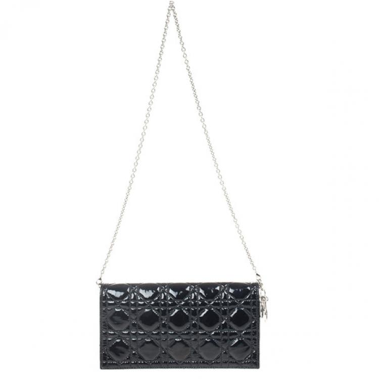 dior clutch with chain