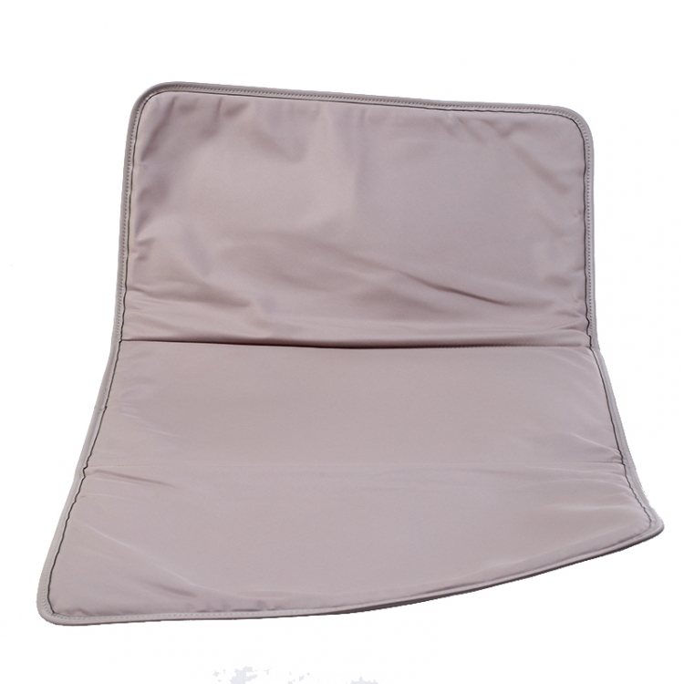 Pre Owned Dior Grey Leather Quilted Detail Front Pocket Shopper Tote