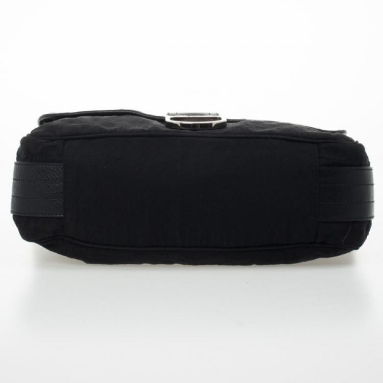 Pre Owned Christian Dior Black Nylon Messenger Bag