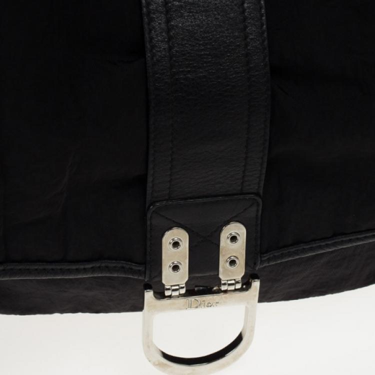 Pre Owned Christian Dior Black Nylon Messenger Bag