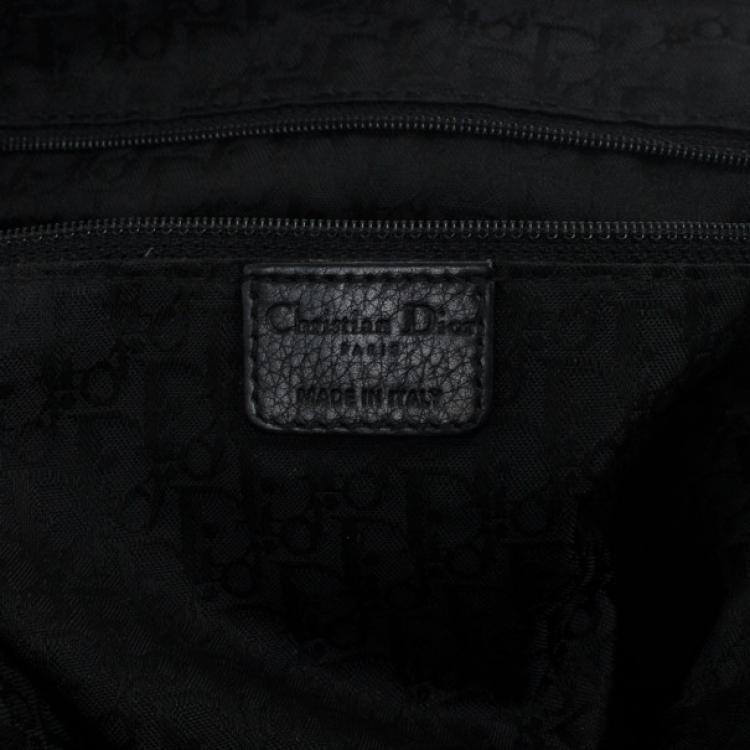 Pre Owned Christian Dior Black Nylon Messenger Bag