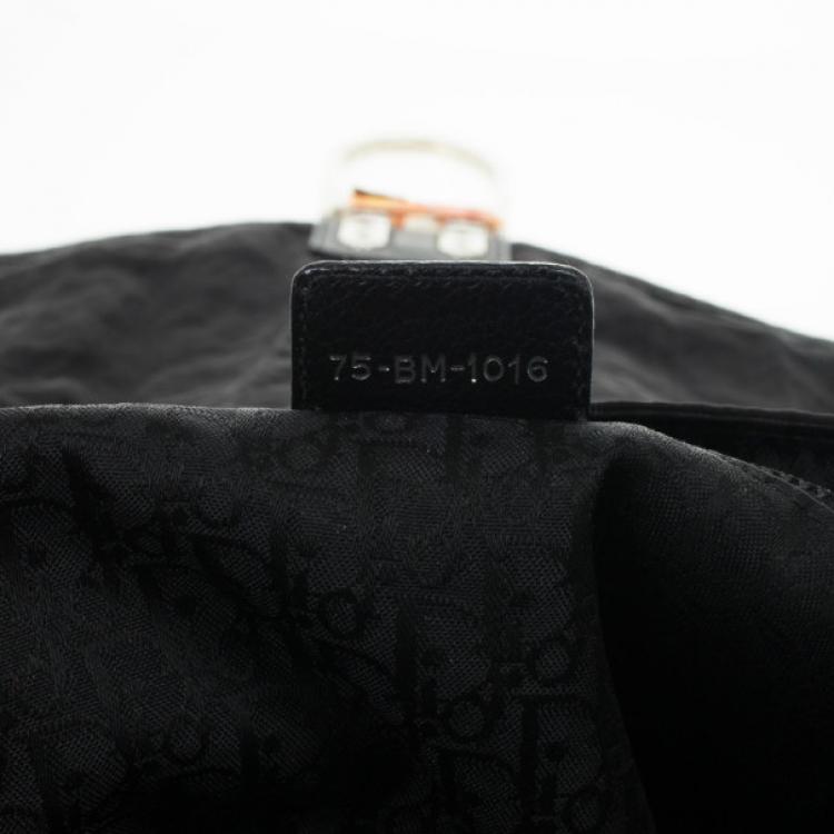 Pre Owned Christian Dior Black Nylon Messenger Bag