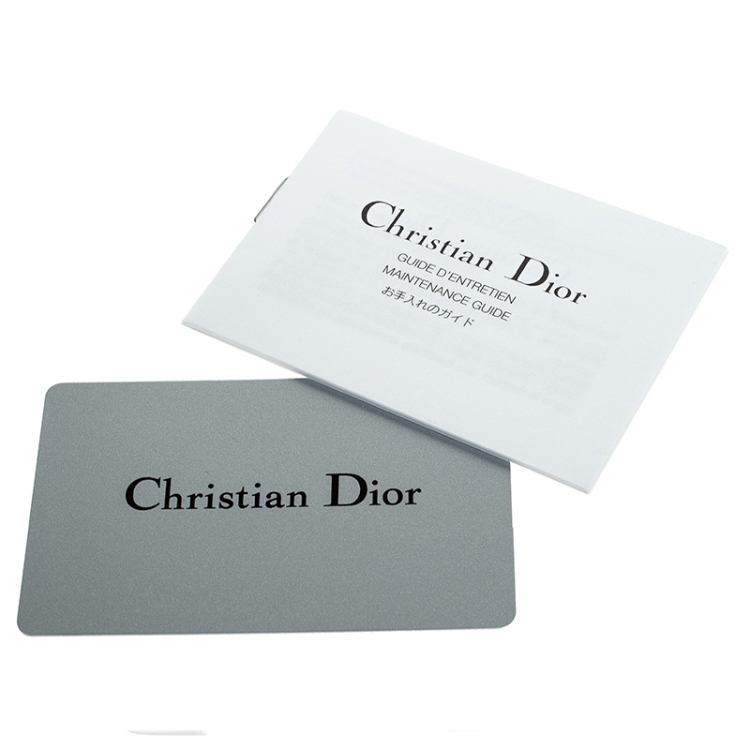 Pre Owned Dior Blue Leather Extra Large Diorissimo Shopper Tote