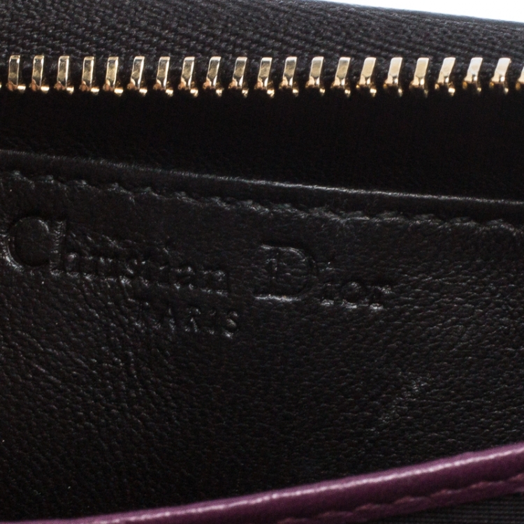 مملوكة مسبقًا Dior Black Quilted Leather Lady Dior Multi Card Holder