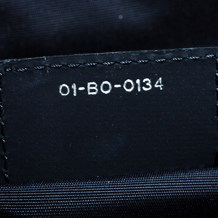 Pre Owned Dior Black Cannage Soft Leather Large Shopper Tote