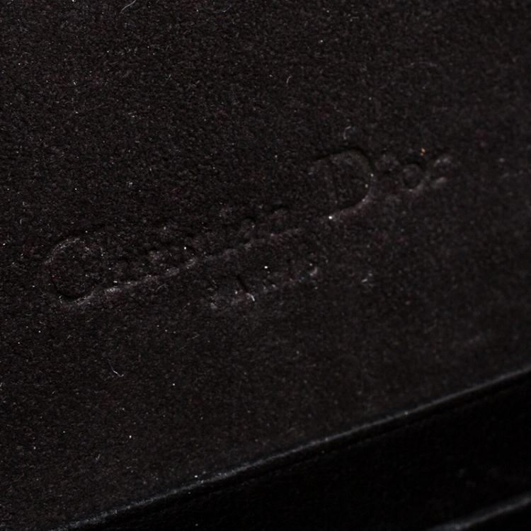 Pre Owned Dior Black Leather Saddle Belt Bag