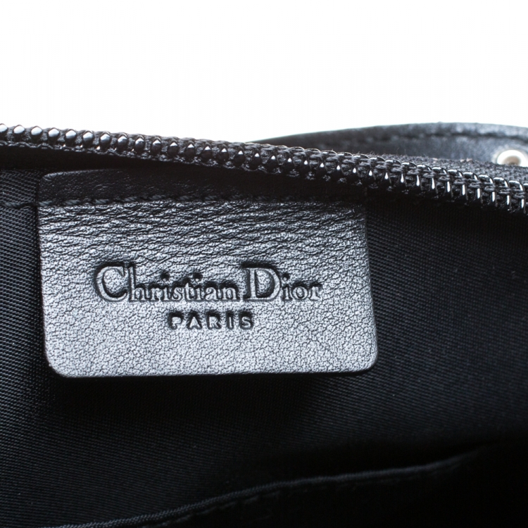 Pre Owned Dior Black Oblique Canvas Mini Satchel