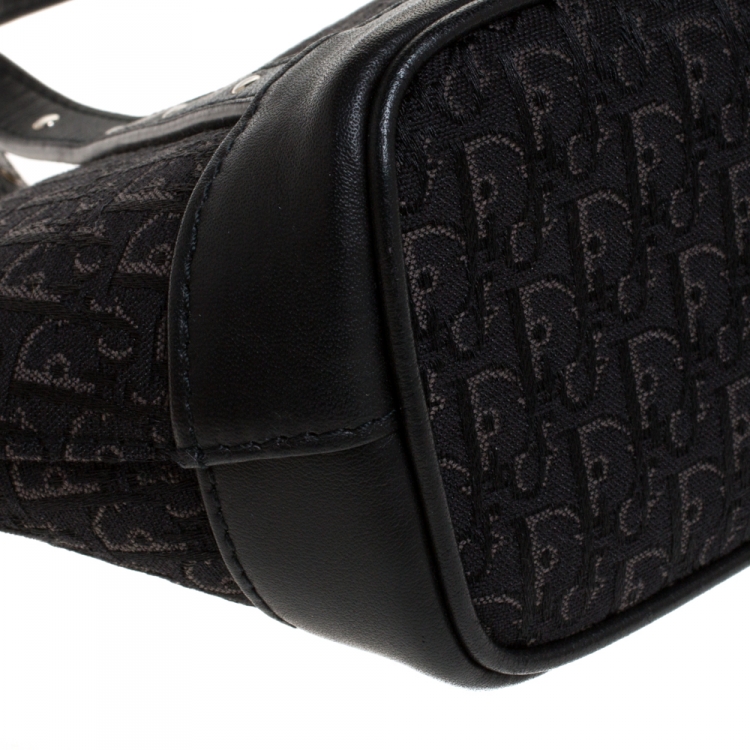 Pre Owned Dior Black Oblique Canvas Mini Satchel