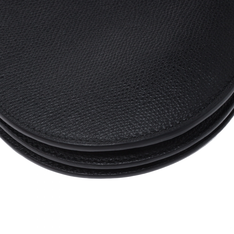 Pre Owned Dior Black Leather Saddle Triple Zip Crossbody Bag