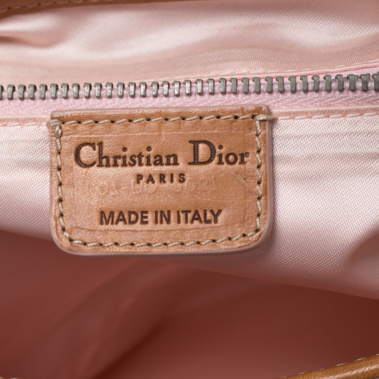 Pre Owned Dior Multicolor Oblique PVC and Leather Romantique Satchel 