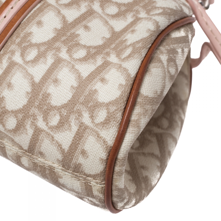 Pre Owned Dior Multicolor Oblique PVC and Leather Romantique Satchel 