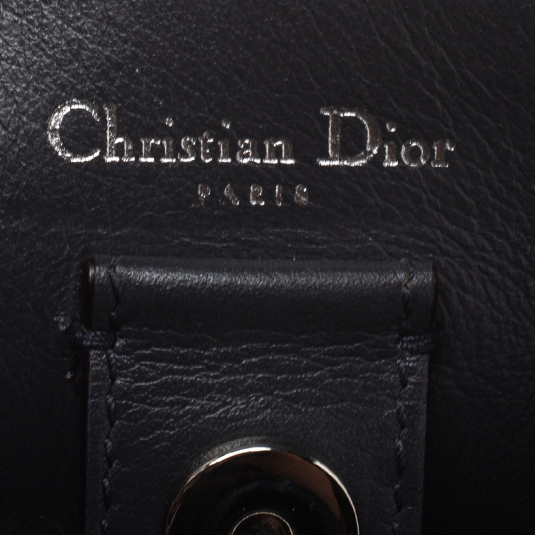 Pre Owned Dior Tri Color Leather Mini Diorissimo Tote