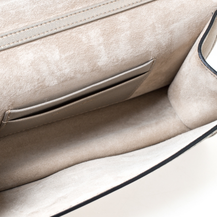 Pre Owned Dior Metallic Leather J'adior Wallet on Chain