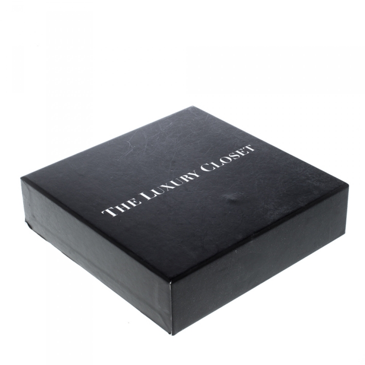 Pre Owned Dior Deep Green Leather Saddle Card Holder